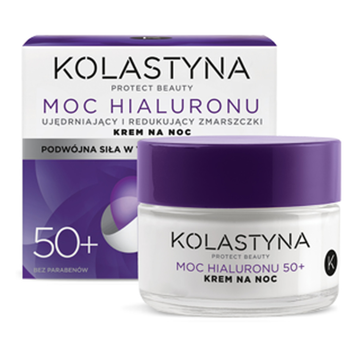 Kolastyna Moc Hialuronu 50+ Krem Do Twarzy Na Noc 50ml