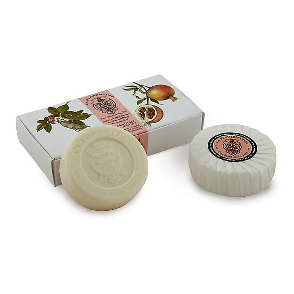 La Florentina Bath Soap zestaw mydeł do kąpieli Pomegranate & Ginseng 2x115g