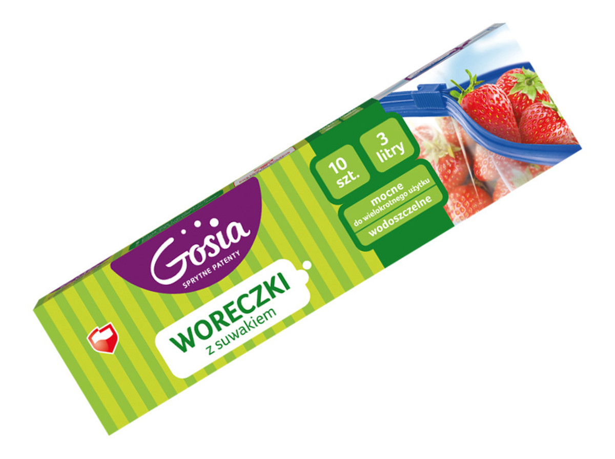 Woreczki z suwakiem 10 szt. 3l.