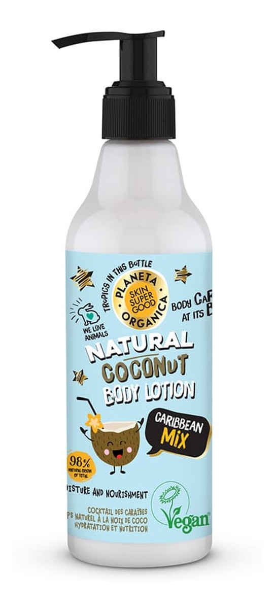 Naturalny kokosowy balsam do ciała Caribean Mix