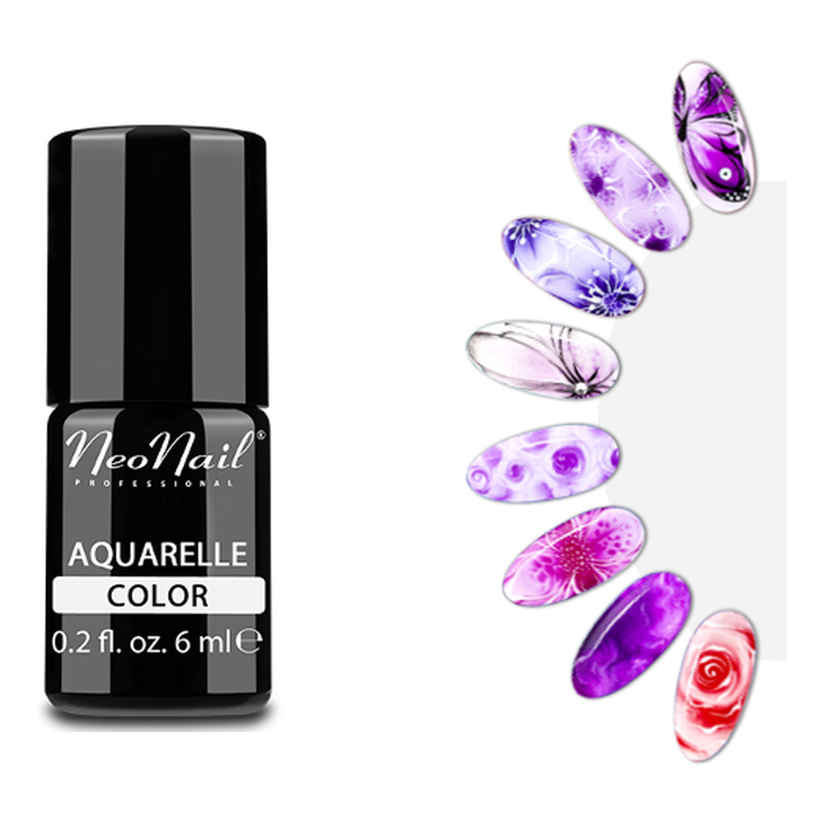 NeoNail Aquarelle Lakier Hybrydowy Violet (5510-1) 6ml