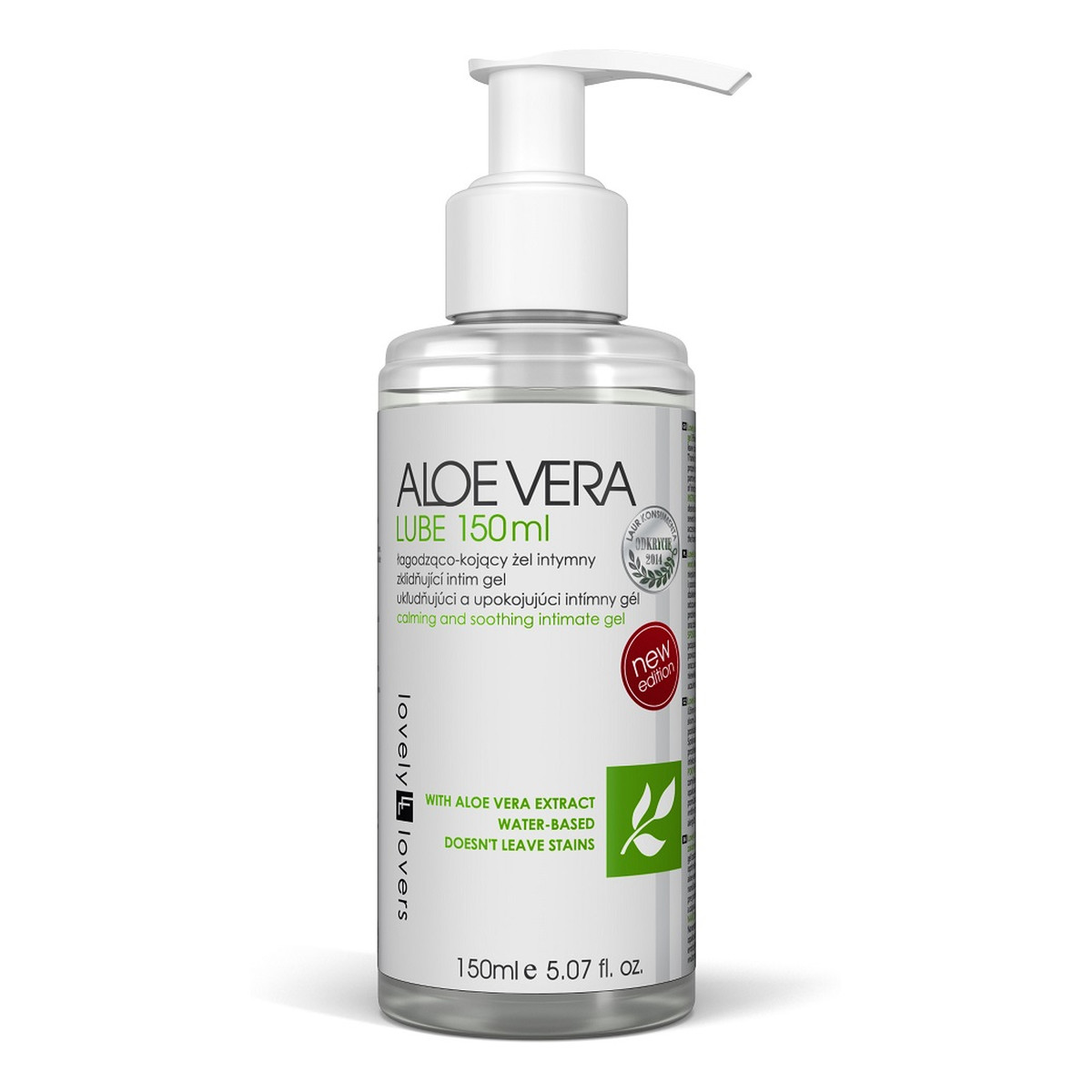 Lovely Lovers Aloe Vera Lube kojąco-łagodzący Żel intymny z aloesem 150ml