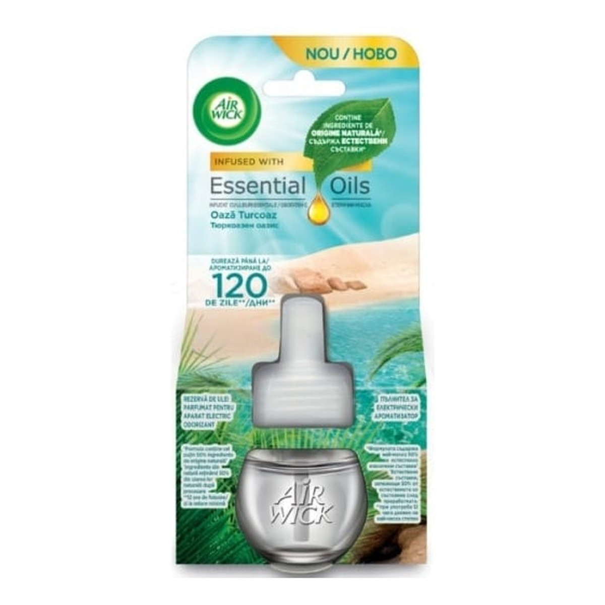 Air Wick Essential Oils Odświeżacz powietrza Oaza Turcoaz 19ml