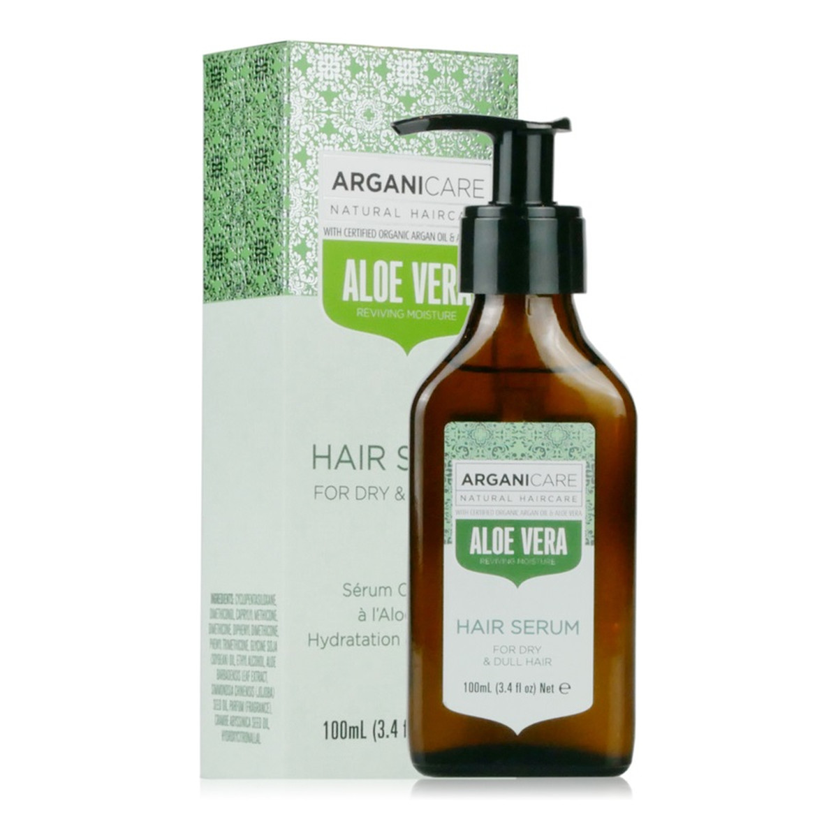 Arganicare Aloe vera serum do włosów z aloesem 100ml