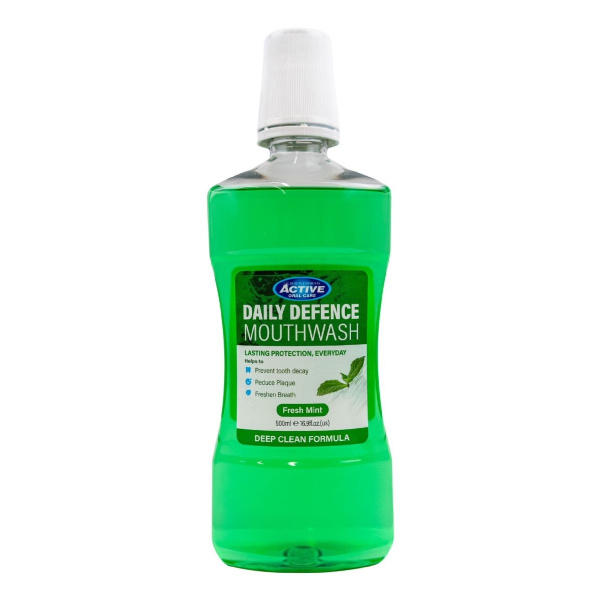 Beauty Formulas Daily Defence Płyn do płukania jamy ustnej Świeża Mięta 500ml