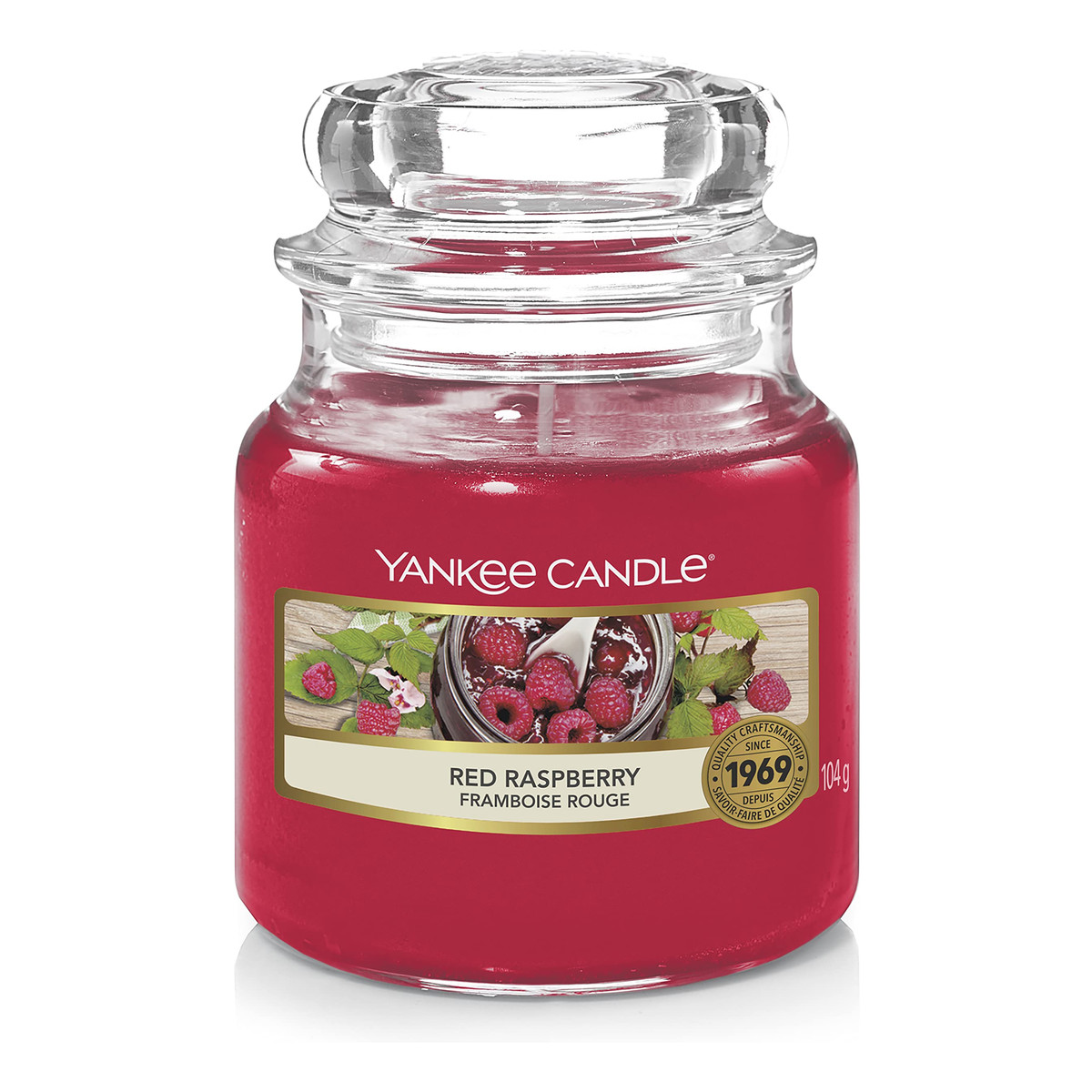 Yankee Candle Świeca zapachowa mały słój red raspberry 104g