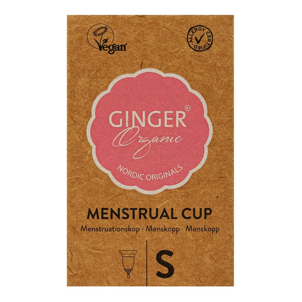 Ginger Organic Menstrual cup kubeczek menstruacyjny s