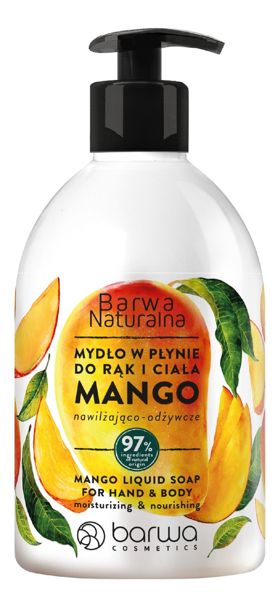 Mydło w płynie do rąk i ciała nawilżająco-odżywcze mango