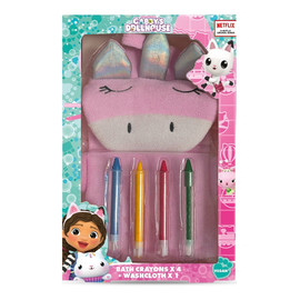 Kids kredki kąpielowe-4 sztuki-gabi koci domek + myjka
