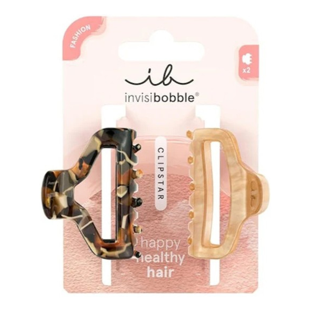 Invisibobble Clipstar Fashion klamry do włosów Golden Roar M 2szt.