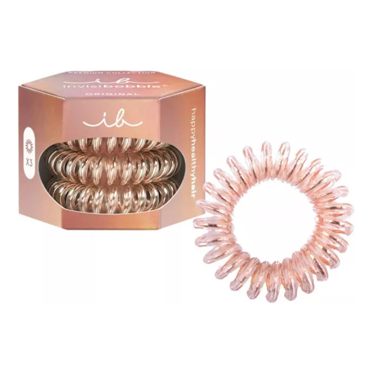 Invisibobble Original Premium gumka do włosów spiralna Bronze Me Pretty 3szt.