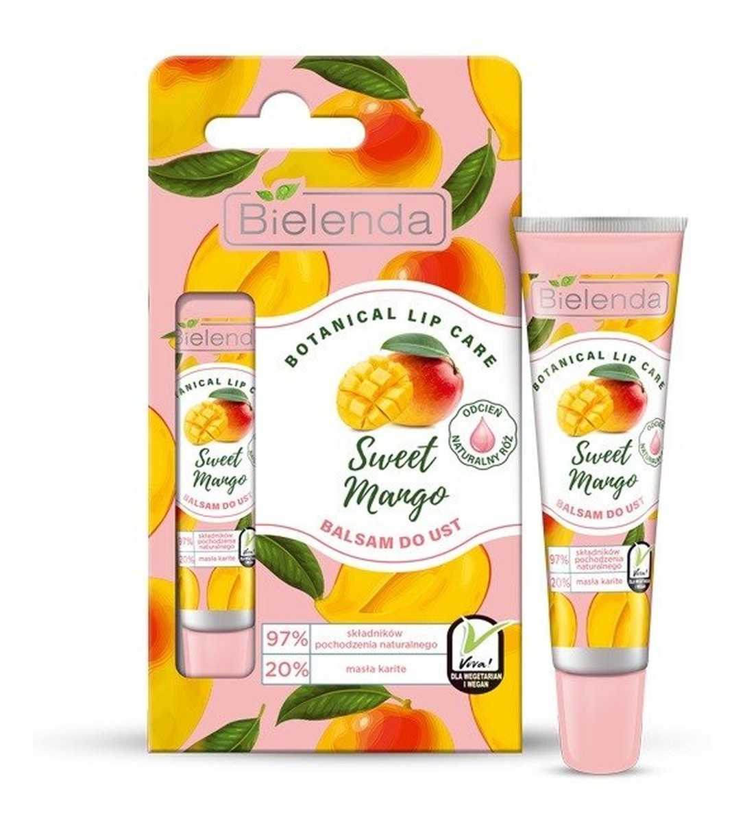 Balsam do ust Sweet Mango - naturalny róż