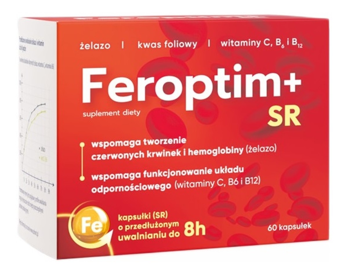 Feroptim + SR suplement diety 60 kapsułek
