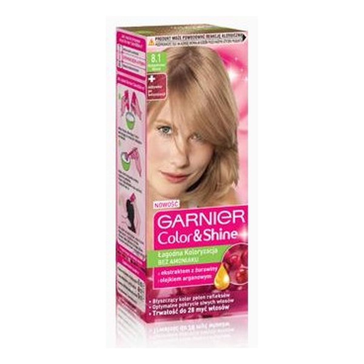Garnier Color & Shine Farba Do Włosów Bez Amoniaku