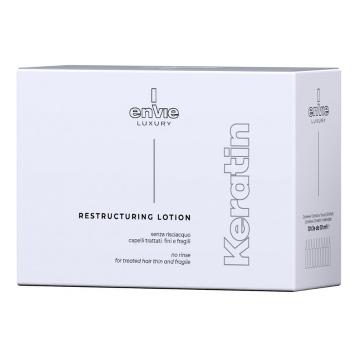 Envie Luxury Keratin Keratynowe Ampułki Lotion Regenerujący Włosy 10x10ml