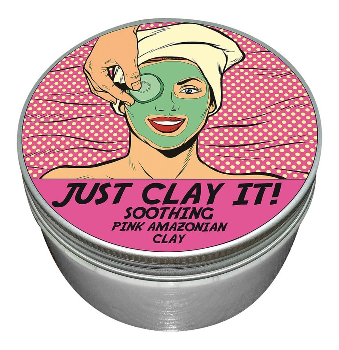 Just Clay It! Różowa glinka do twarzy kojąca