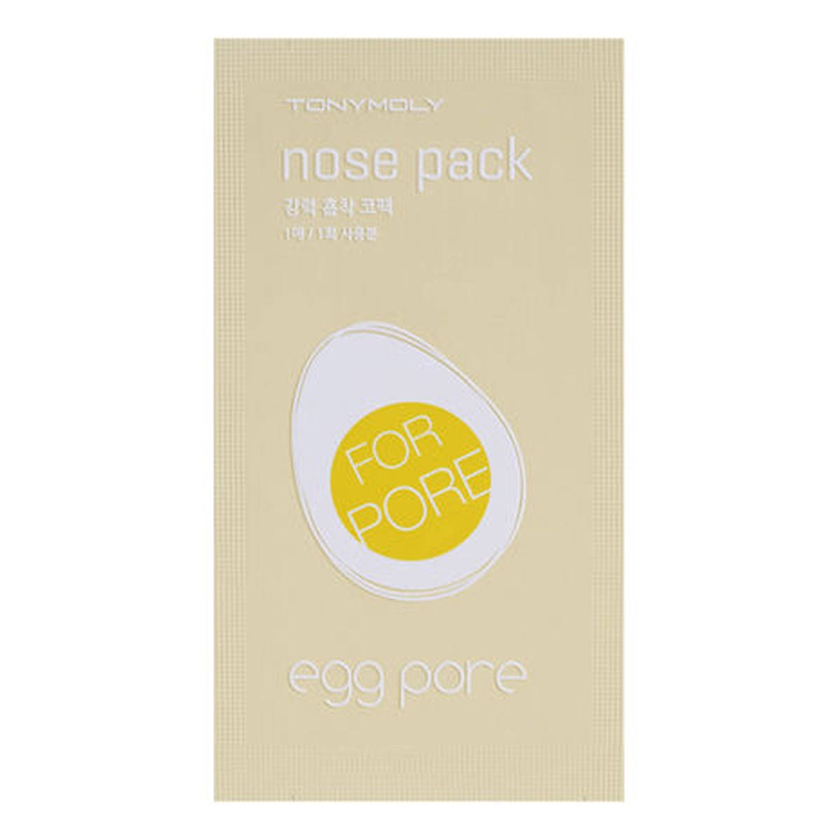 Tony Moly Egg Pore Nose Pack Oczyszczający plaster na nos z węglem i sproszkowaną skorupką jajka