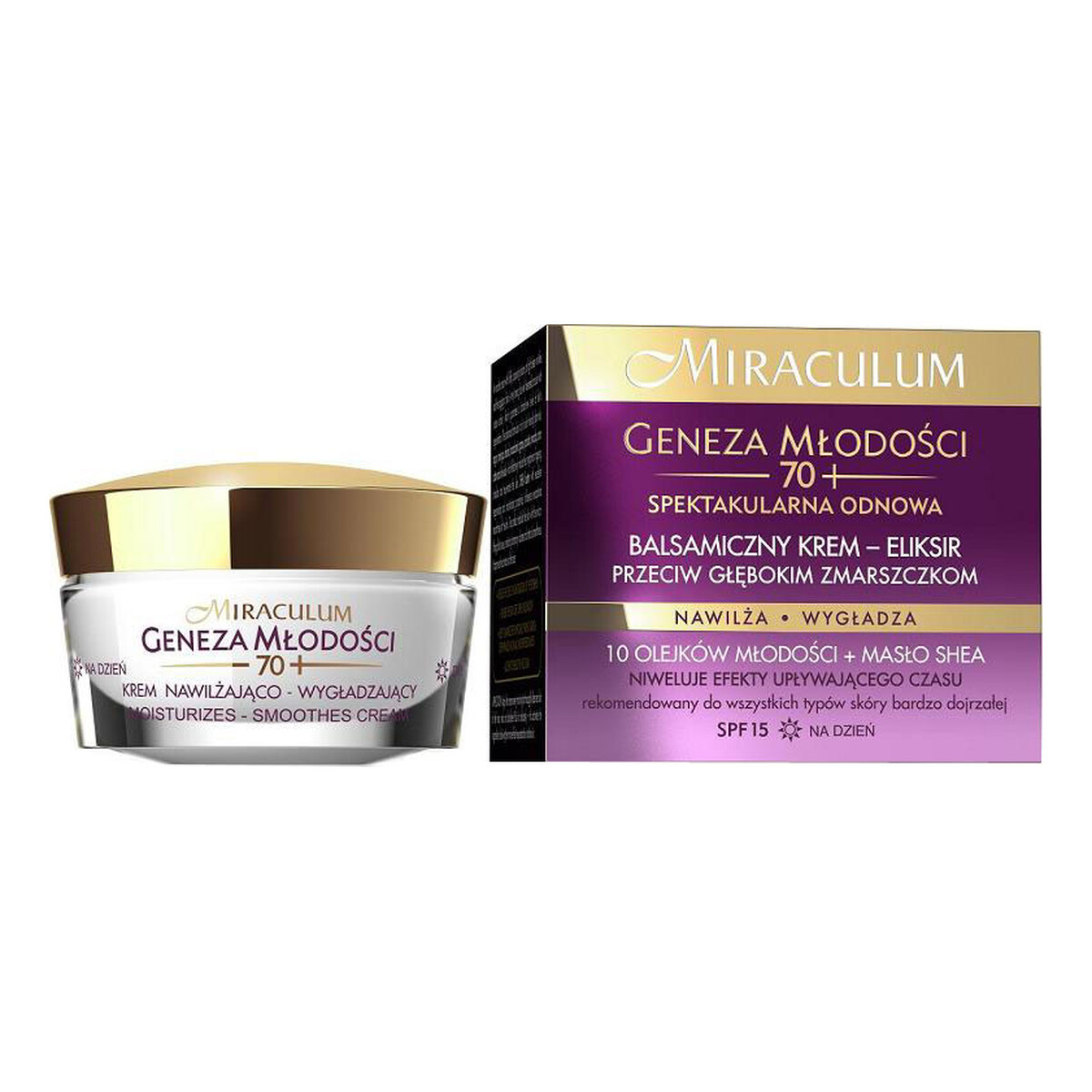 Miraculum 70+ Geneza Młodości Balsamiczny Eliksir Przeciw Głębokim Zmarszczkom Na Dzień 50ml