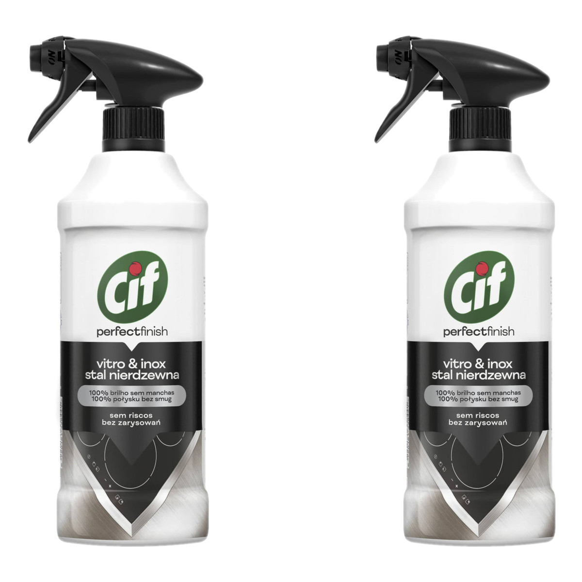 Cif Perfect Finish Spray do czyszczenia stali nierdzewnej 2x435ml