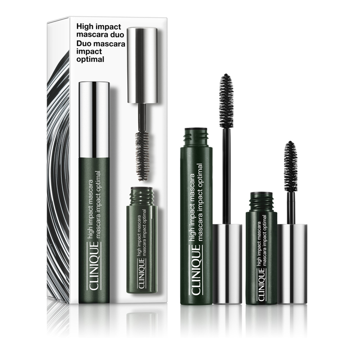 Clinique High Impact Mascara Duo Zestaw tuszów do rzęs black 7ml + 3.5ml