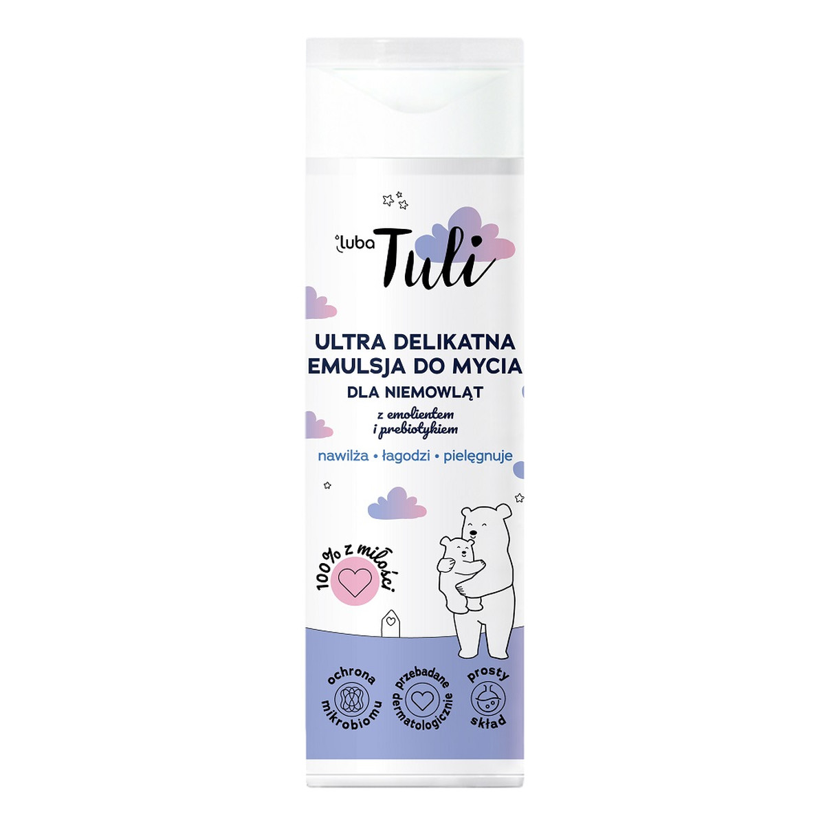 Luba Tuli Ultra delikatna emulsja do mycia dla niemowląt z emolientem i prebiotykiem 250ml
