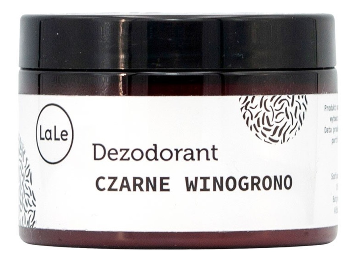Dezodorant ekologiczny w kremie z olejkiem czarne winogrono