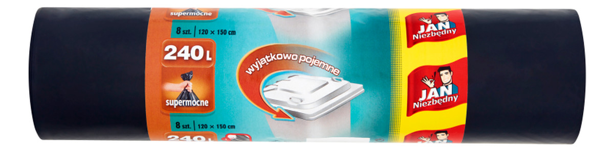 Worki na śmieci 240l 8 szt.