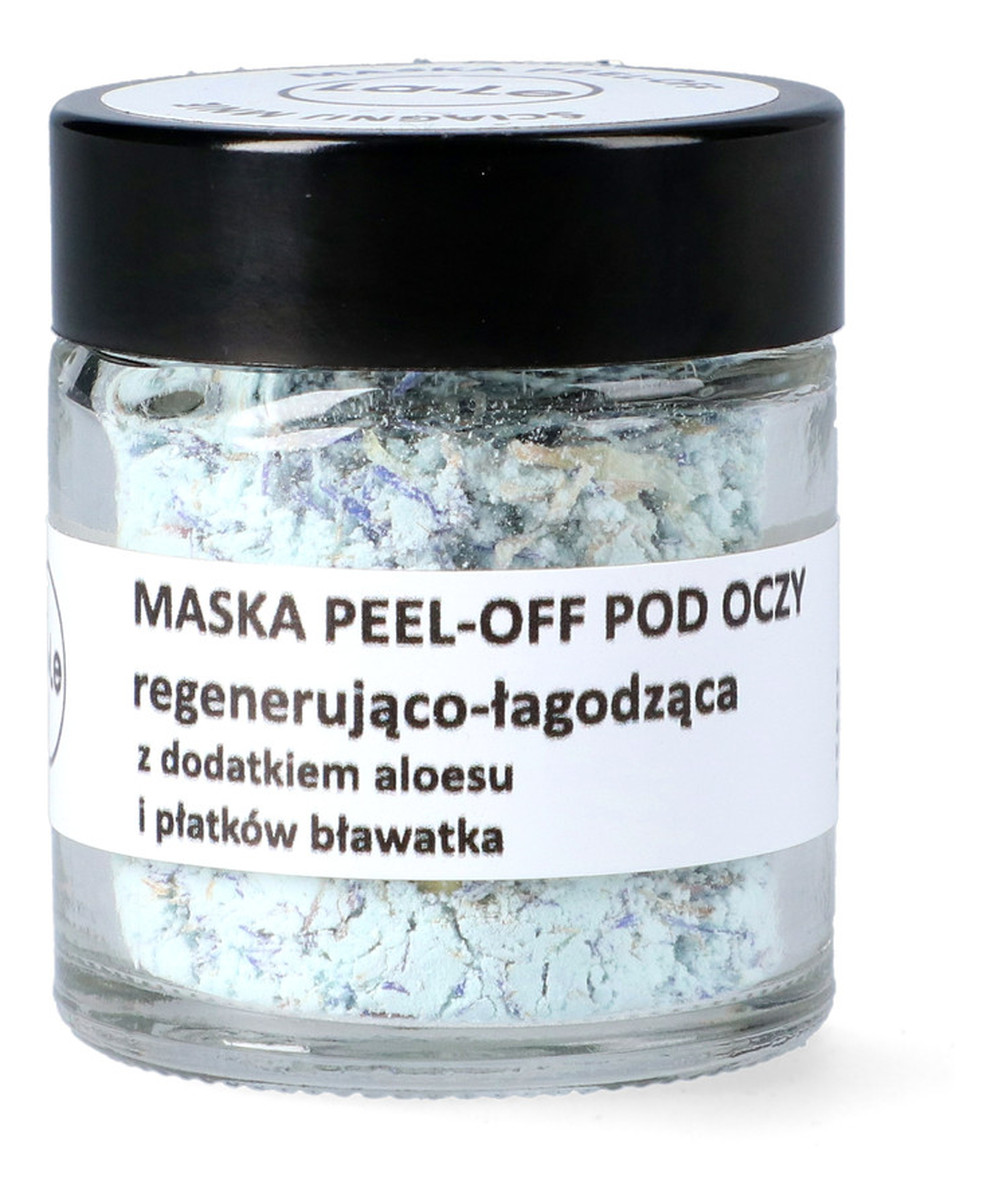 Maska peel-off pod oczy z aloesem i płatkami bławatka