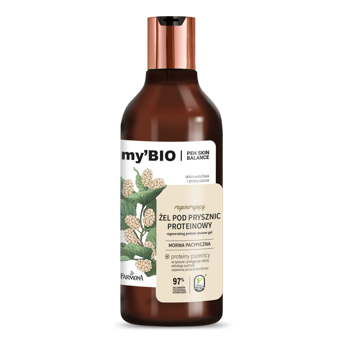 Farmona my`Bio Regenerujący Żel pod prysznic proteinowy morwa pacyficzna 500ml