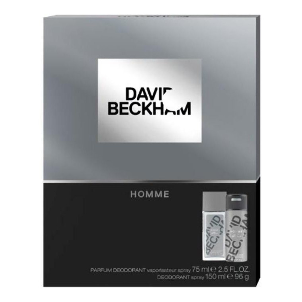 David Beckham HOMME Zestaw kosmetyków dezodorant + dezodorant atomizer 75ml