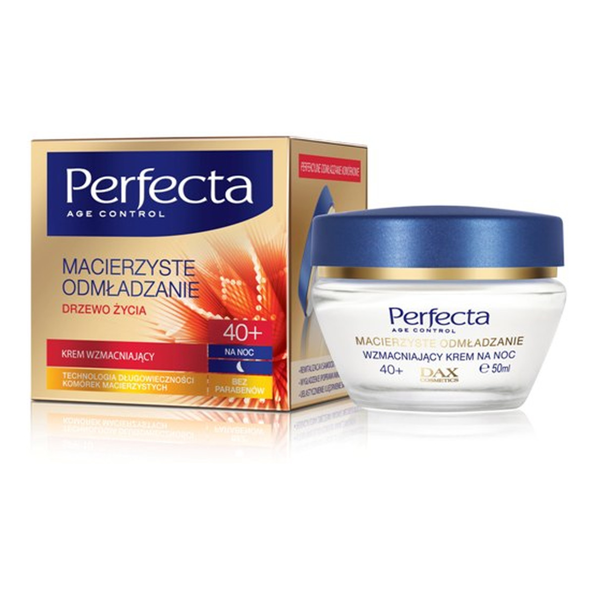 Perfecta Age Control Macierzyste Odmładzanie 40+ Krem Wzmacniający Na Noc 50ml