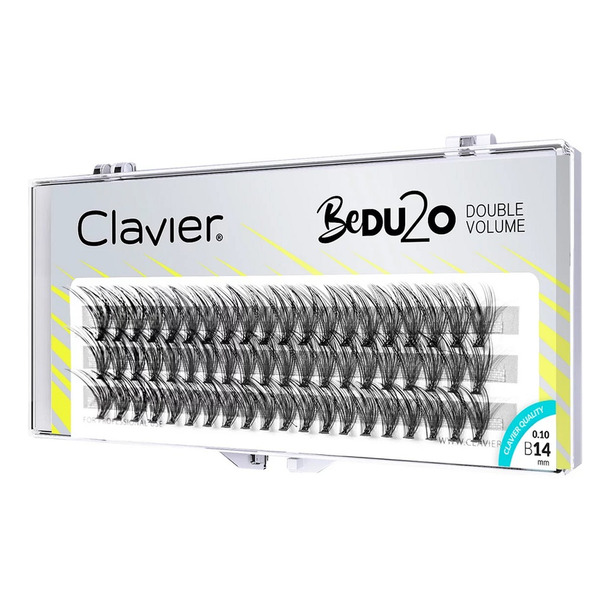 Clavier Bedu2o double volume kępki rzęs 14mm