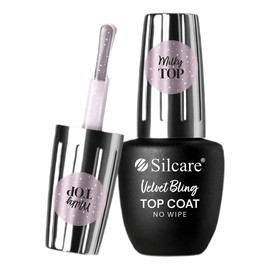 Top Coat Velvet Bling No Wipe Top do lakierów hybrydowych