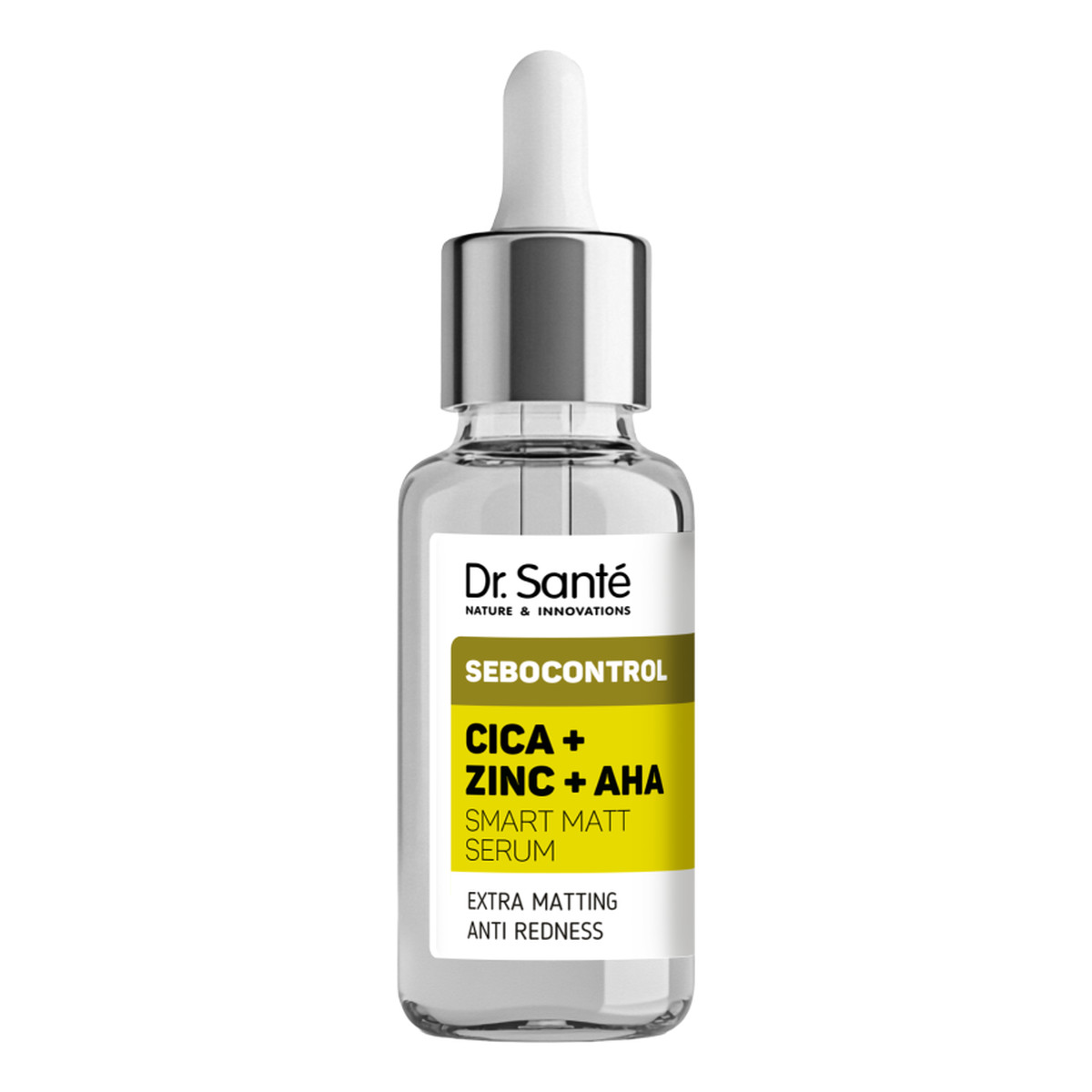 Dr. Sante Sebocontrol Cica + Zinc + AHA Matujące Serum Zwężające Rozszerzone Pory 30ml