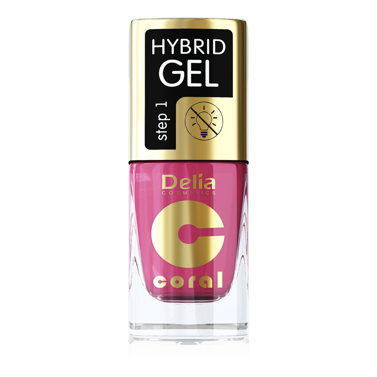 Delia Hybrid Gel Coral Lakier Do Paznokci 11ml