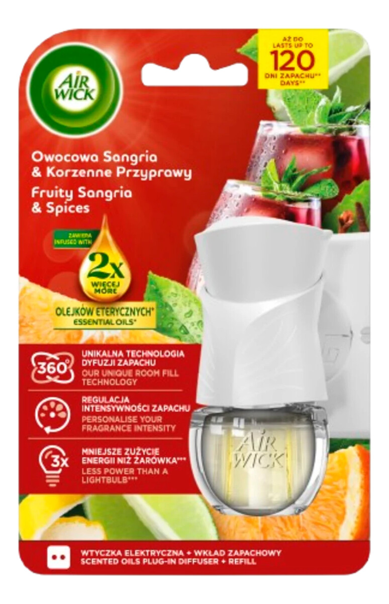 Odświeżacz elektryczny Owocowa Sangria & Korzenne Przyprawy