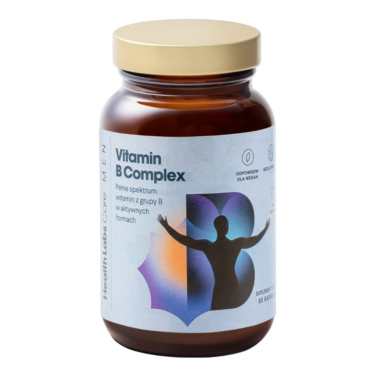 HealthLabs Suplement diety dla mężczyzn Vitamin B Complex,