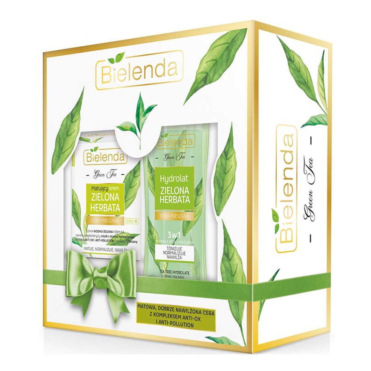 Bielenda Zielona Herbata Zestaw kosmetyków (krem 50ml + hydrolat 200ml)