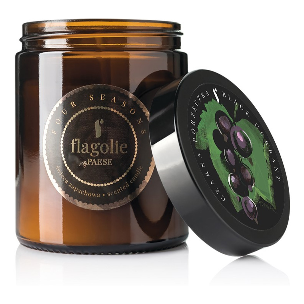 Flagolie Naturalna świeca sojowa czarna porzeczka 120g