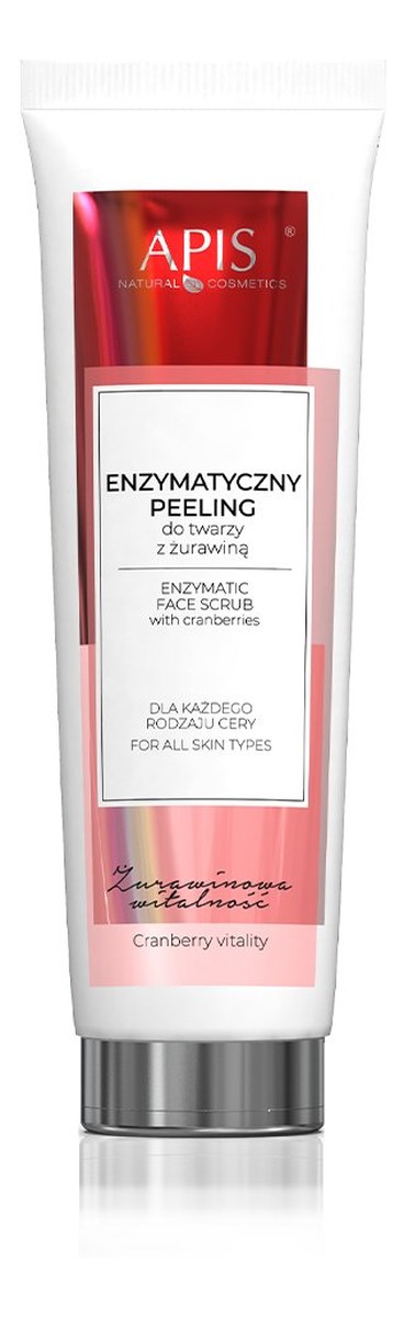 Enzymatyczny peeling do twarzy z żurawiną