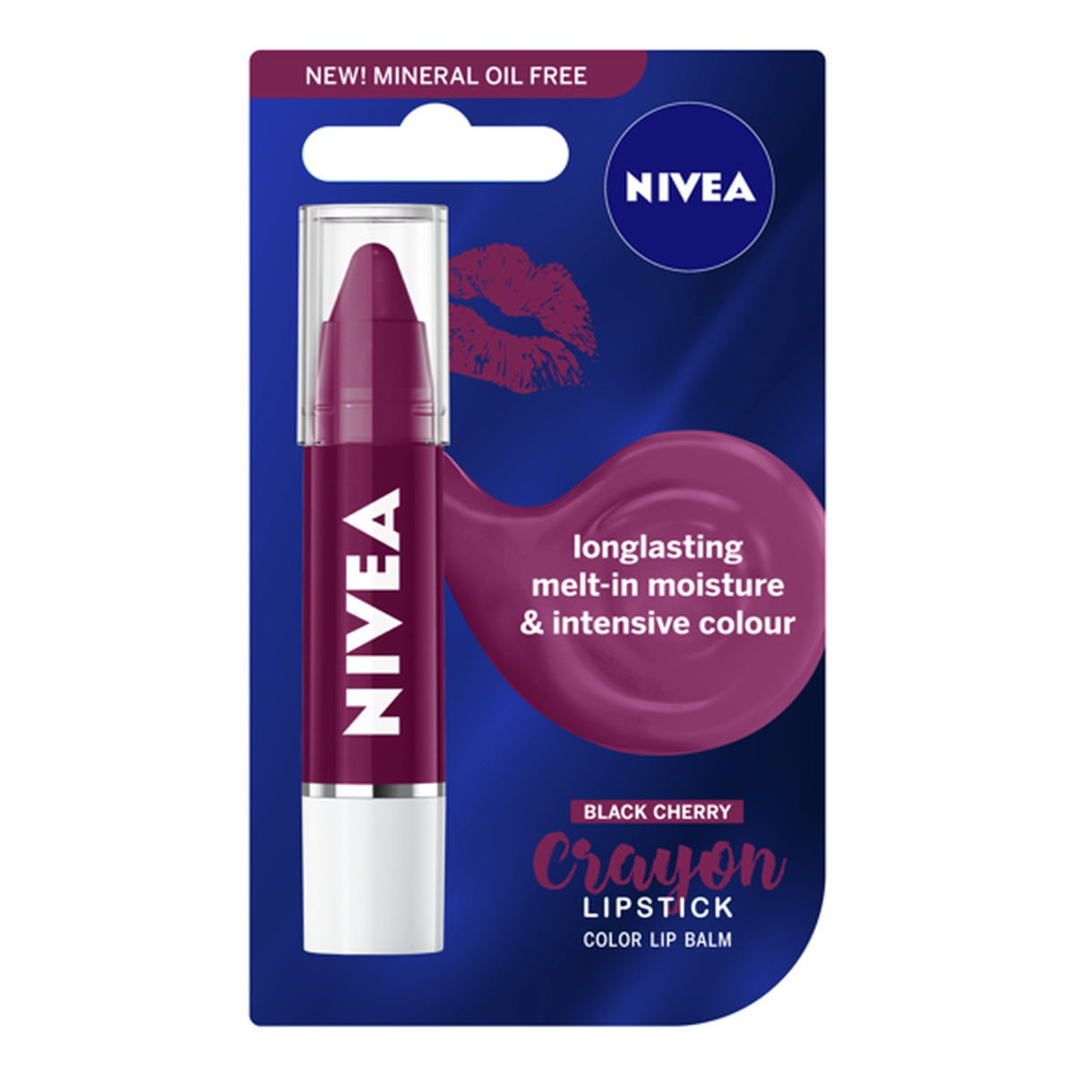 Nivea Lip Care & Color koloryzujący balsam ochronny do ust w kredce Black Cherry 3g