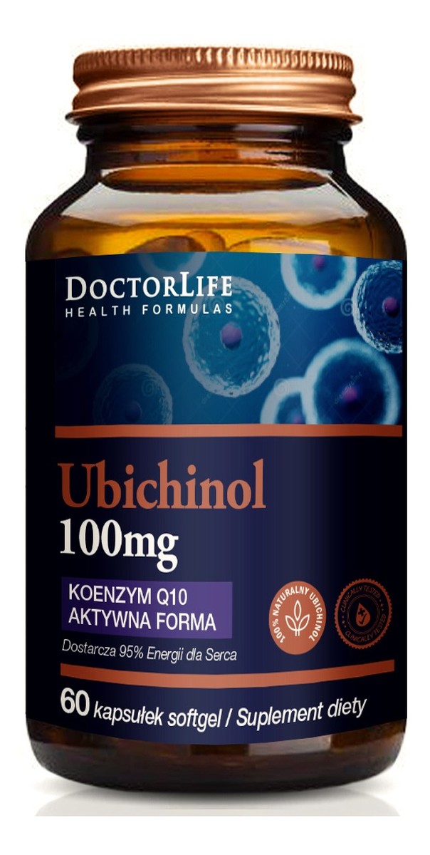 Ubichinol koenzym q10 aktywna forma 100mg suplement diety 60 kapsułek