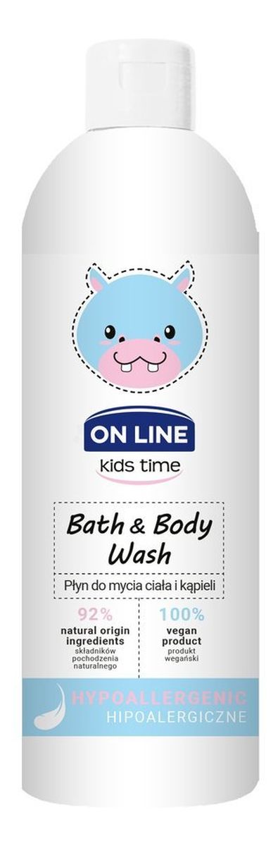 Płyn do mycia ciała i kąpieli dla dzieci 2w1 Hipoalergiczny