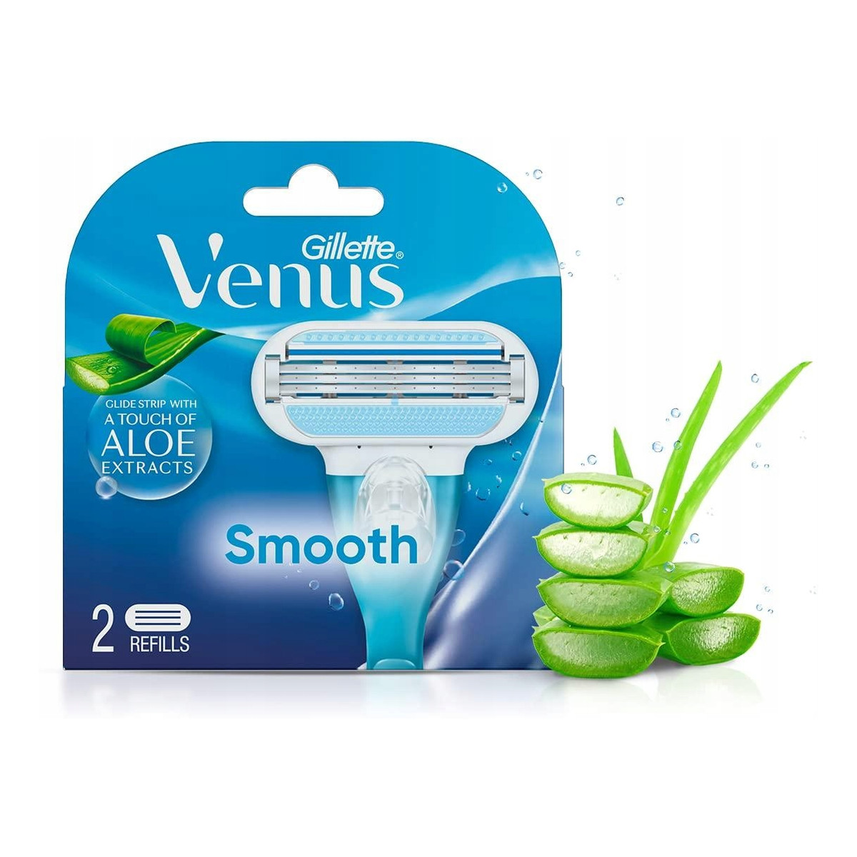 Gillette Venus Woman Smooth Ostrza Nożyki Wkłady do maszynki 2szt.