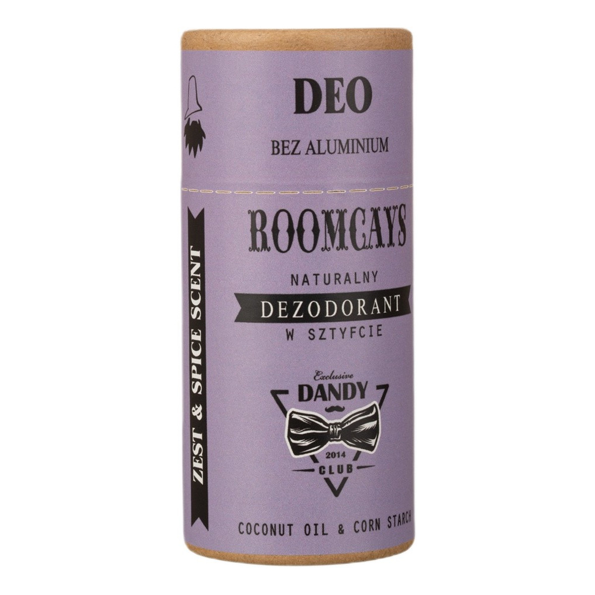 Roomcays Naturalny Dezodorant w sztyfcie bez aluminium zest spice 65g
