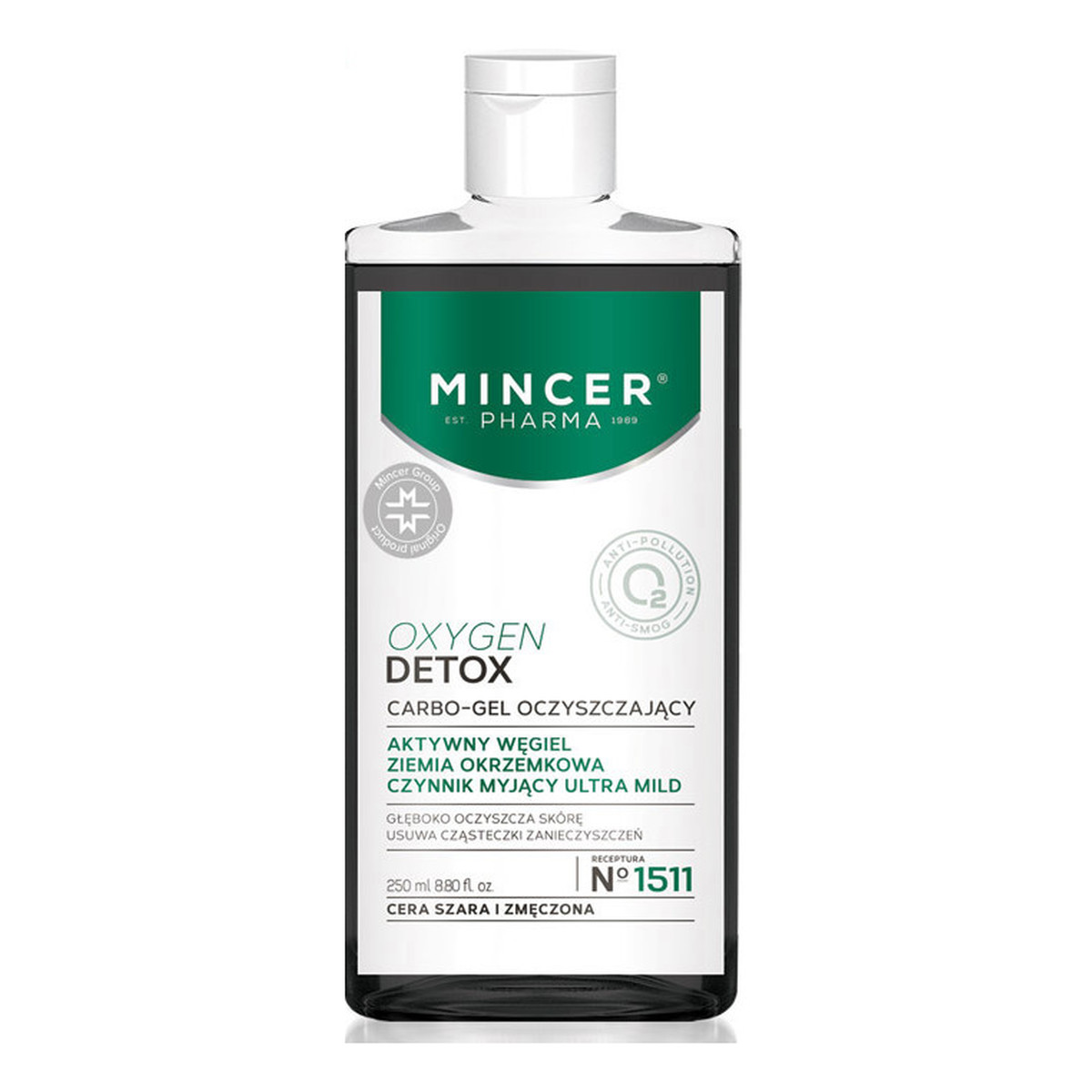 Mincer Pharma Oxygen Detox Carbo-gel oczyszczający No 1511 250ml