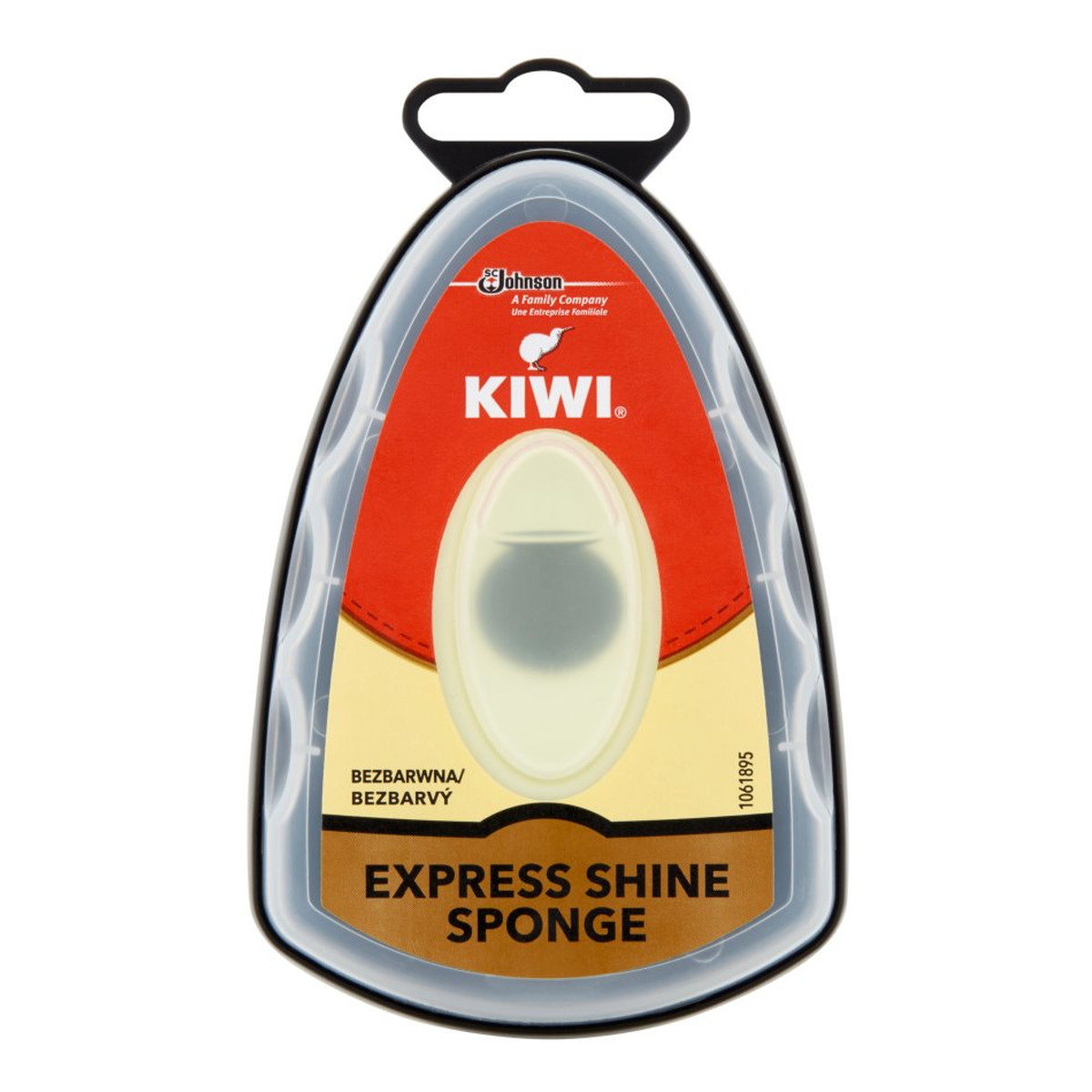 Kiwi Express Shine Gąbka nabłyszczająca do obuwia bezbarwna 7ml