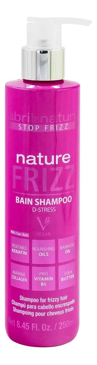 Nature frizz bain shampoo szampon do włosów puszących się