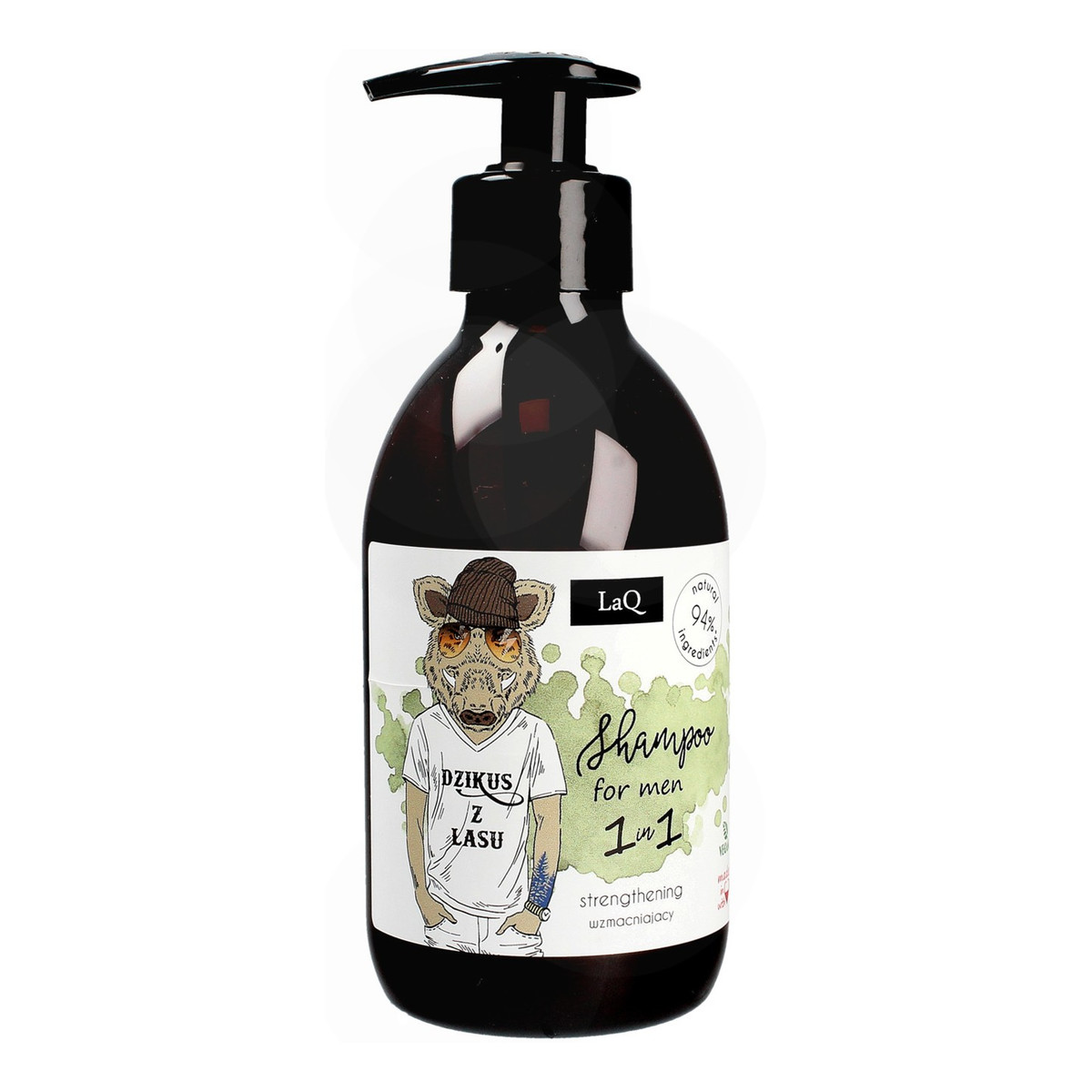 Laq Naturalny Szampon do włosów wzmacniający dla mężczyzn Dzikus z lasu 300ml