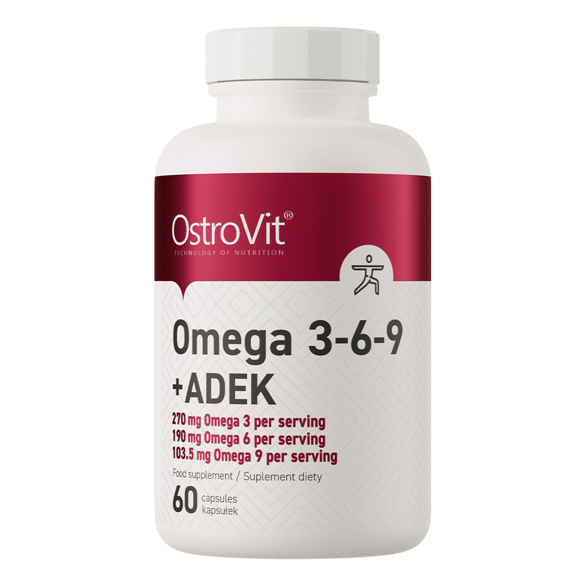 OstroVit Omega 3-6-9 + ADEK 60 kapsułek 84g